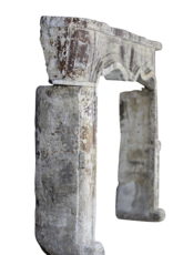 Maison Leon Van den Bogaert Italian Chic Country Limestone Fireplace Mantel