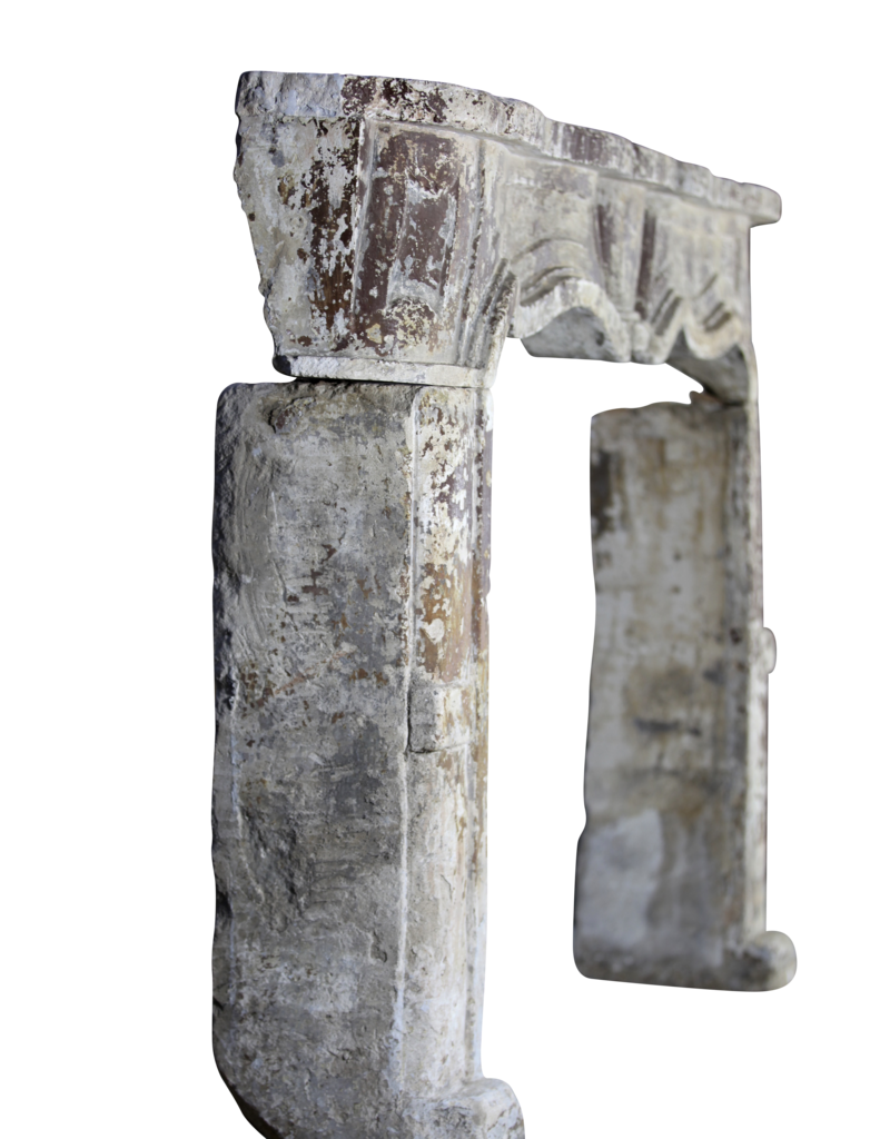 Italienisch Chique Land Kalkstein Kamin Verkleidung