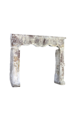 Maison Leon Van den Bogaert Italian Chic Country Limestone Fireplace Mantel