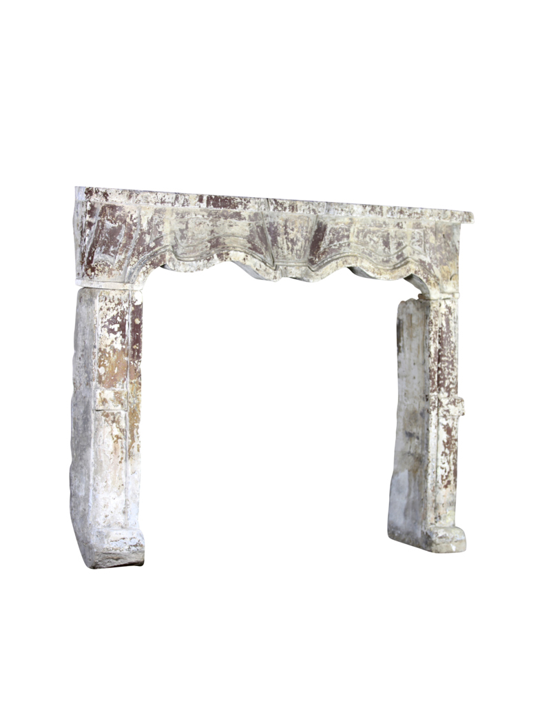 Maison Leon Van den Bogaert Italian Chic Country Limestone Fireplace Mantel