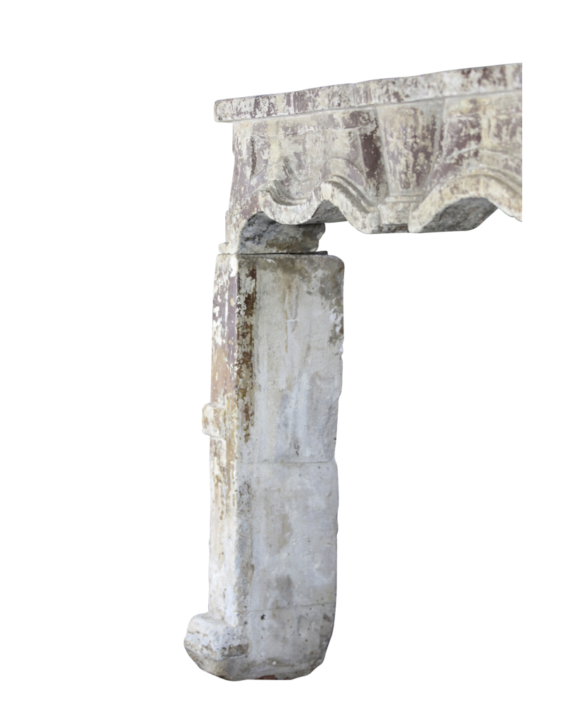 Maison Leon Van den Bogaert Italian Chic Country Limestone Fireplace Mantel