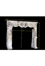Maison Leon Van den Bogaert Italian Chic Country Limestone Fireplace Mantel