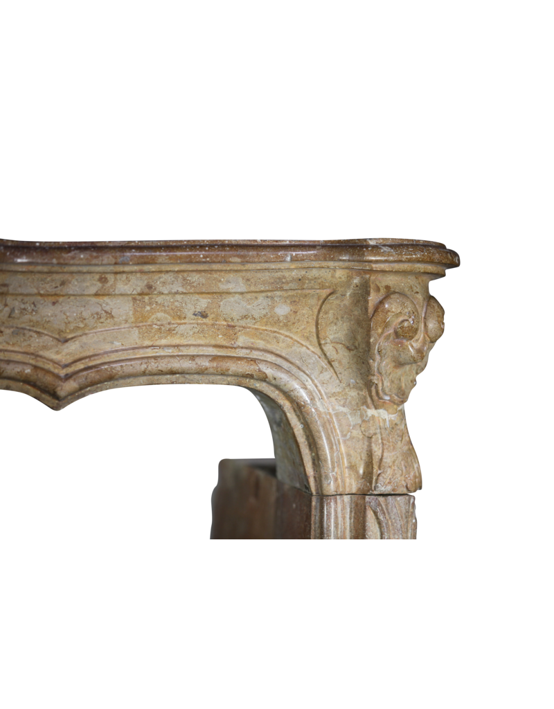 Maison Leon Van den Bogaert 18th Century Chic French Vintage Fireplace Surround