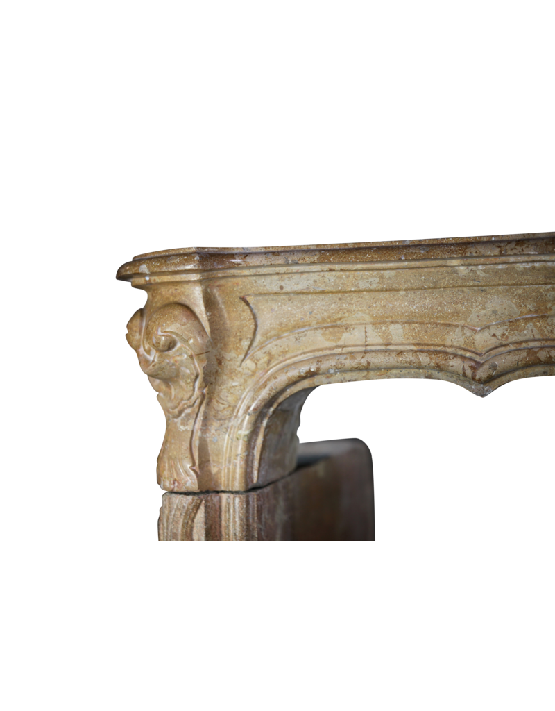 Maison Leon Van den Bogaert 18th Century Chic French Vintage Fireplace Surround