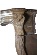 Maison Leon Van den Bogaert 18th Century Chic French Vintage Fireplace Surround