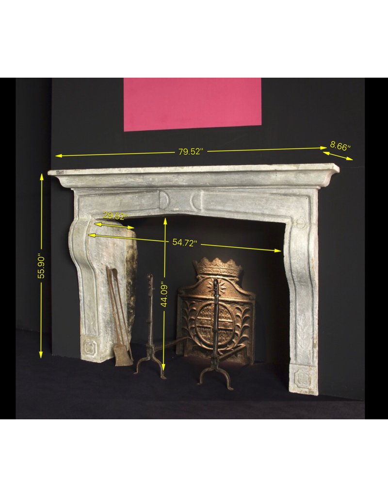 17Th Century Country Chique French Fireplace Surround