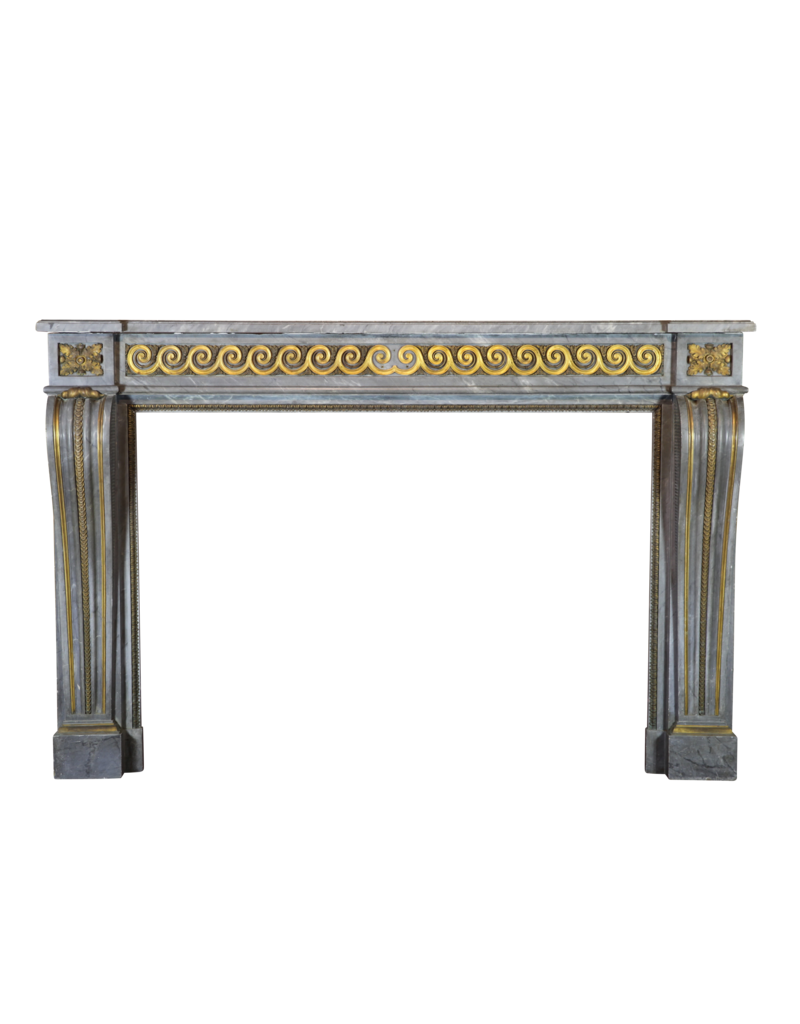 Grand Salon Fireplace Surround In Louis XVI Style With Original Brass From The 18The Century Period