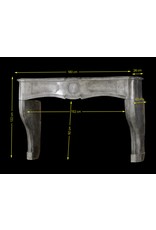 Groß 18. Jahrhundert Französisch Harten Stein Antike Kamin Verkleidung
