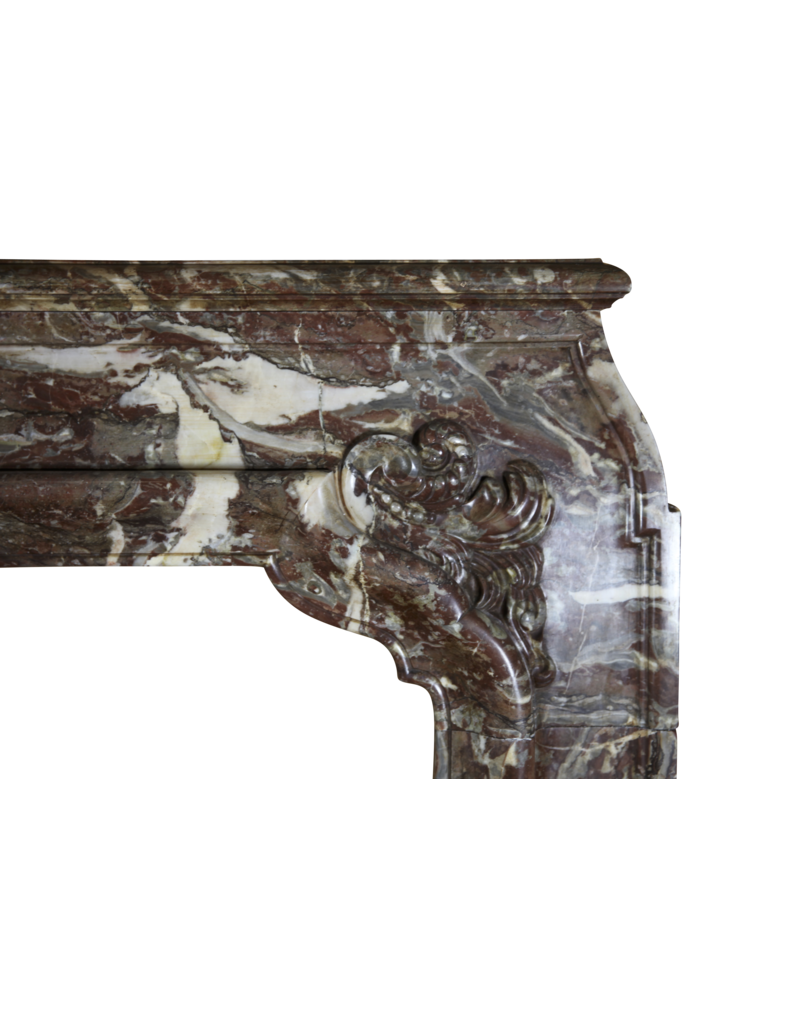One Of Kind High 18Th Century Belgian Antique Fireplace Mantel