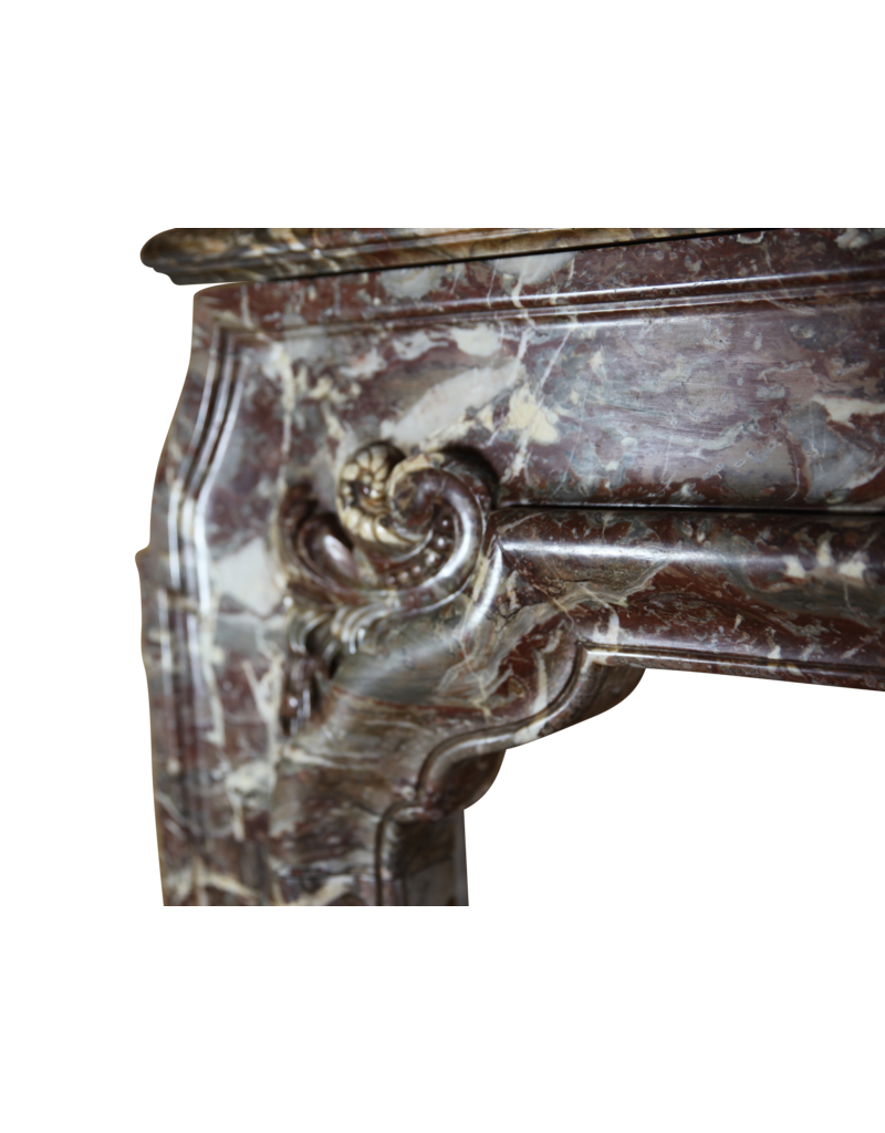 One Of Kind High 18Th Century Belgian Antique Fireplace Mantel