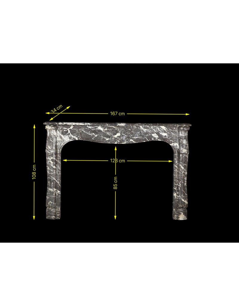 Maison Leon Van den Bogaert 18th Century Chic French Antique Fireplace Mantel