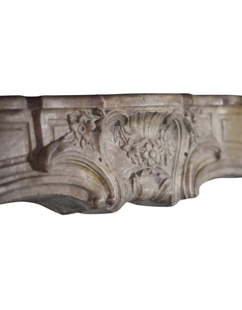 Maison Leon Van den Bogaert 18Th Century Fine Vintage Limestone Fireplace Surround