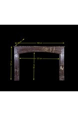Maison Leon Van den Bogaert Chic Antique Marble Fireplace Surround