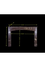Maison Leon Van den Bogaert Chic Antique Marble Fireplace Surround