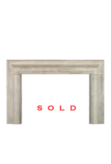 Bolection French Limestone Vintage Fireplace Surround