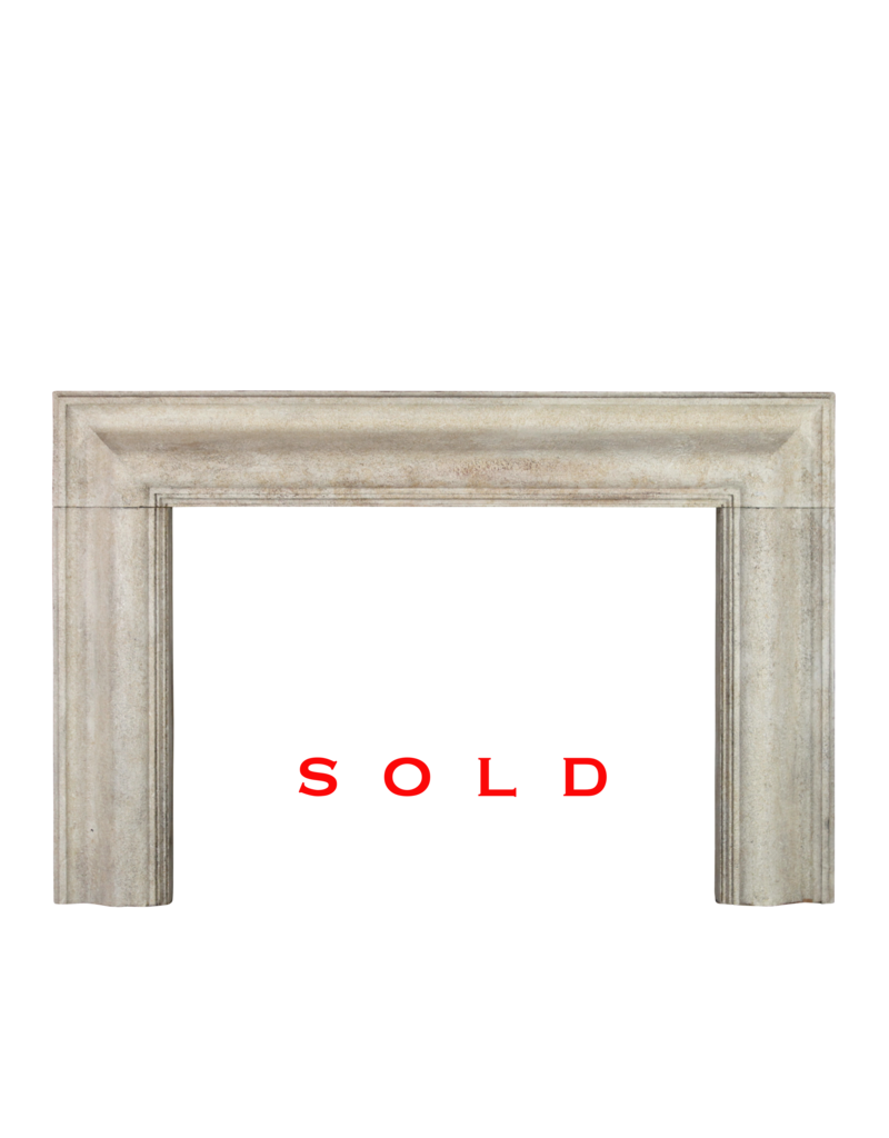 Bolection French Limestone Vintage Fireplace Surround