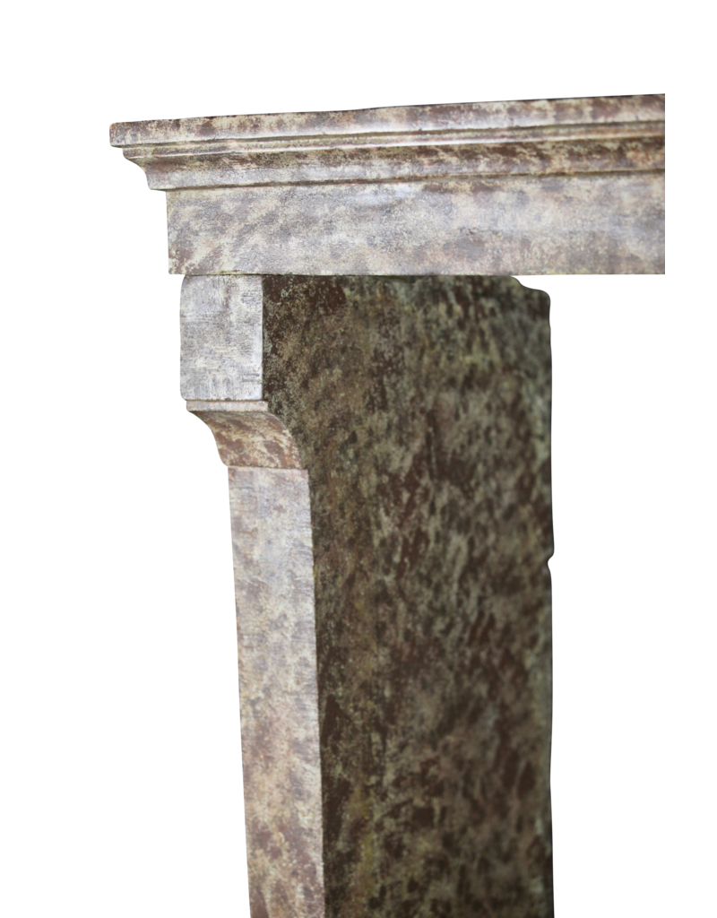 French Country Style Limestone Reclaimed Fireplace Mantle