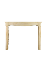 French Elegant Vintage Country Style Limestone Fireplace Surround