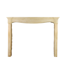 Elegant French Country Style Limestone Fireplace Surround