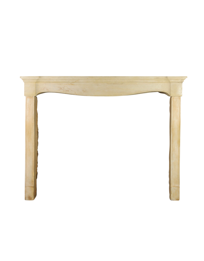 French Elegant Vintage Country Style Limestone Fireplace Surround