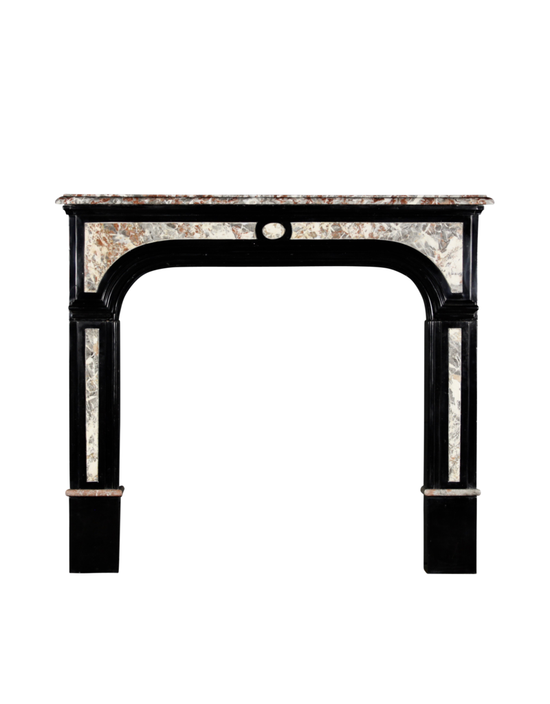 Maison Leon Van den Bogaert Vintage Kamin Maske Aus Schwarzem Belgischem Marmor