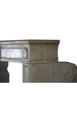 Maison Leon Van den Bogaert Elegant Timeless Chic French Limestone Vintage Fireplace Surround