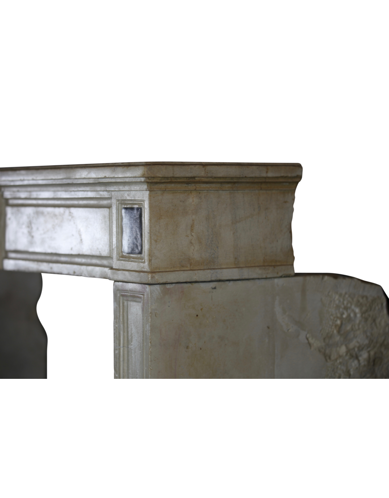 Maison Leon Van den Bogaert Elegant Timeless Chic French Limestone Vintage Fireplace Surround