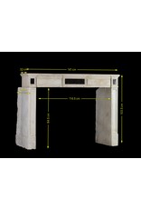 Maison Leon Van den Bogaert Elegant Timeless Chic French Limestone Vintage Fireplace Surround