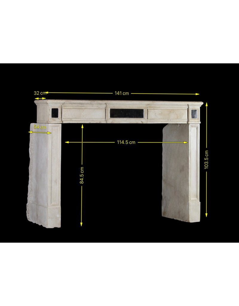 Maison Leon Van den Bogaert Elegant Timeless Chic French Limestone Vintage Fireplace Surround