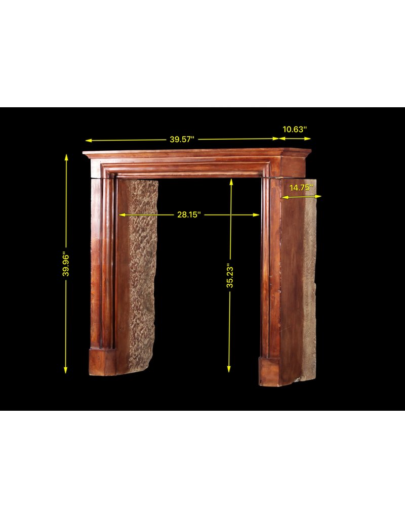 Maison Leon Van den Bogaert Small French Vintage Fireplace Surround