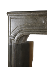 Strong French Antique Stone Fireplace Mantle