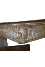 Romantic French Hard Stone Vintage Fireplace Surround