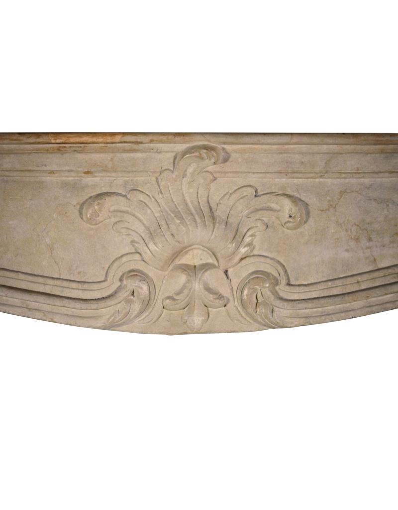 Maison Leon Van den Bogaert French Chic Country Style Vintage Limestone Fireplace Surround