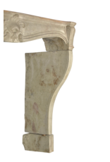 Maison Leon Van den Bogaert French Chic Country Style Vintage Limestone Fireplace Surround