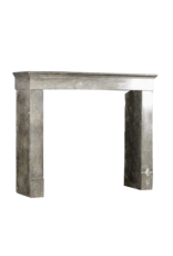 French Antique Fireplace Surround In Bicolor Stone