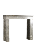 Maison Leon Van den Bogaert French Antique Fireplace Surround In Bicolor Stone