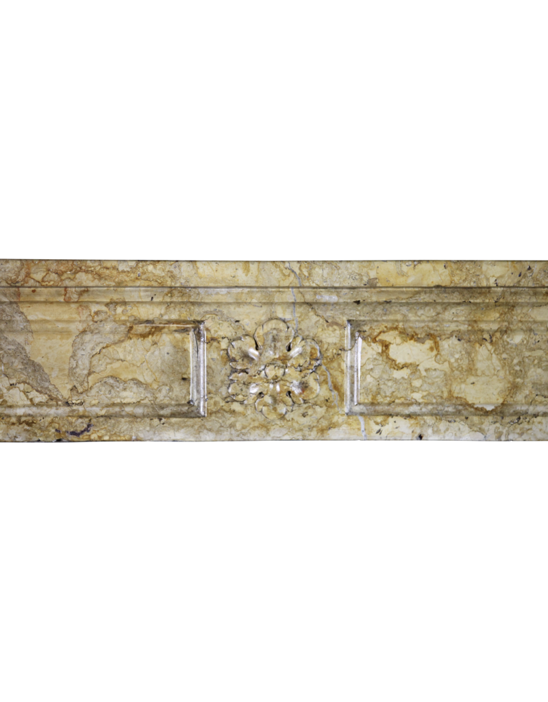 Antique Louis XVI Period Fireplace Surround In Marble