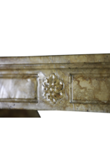 Antique Louis XVI Period Fireplace Surround In Marble