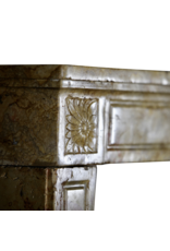 Antique Louis XVI Period Fireplace Surround In Marble