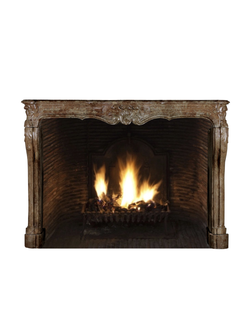 One Of A Kind Antique Fireplace Surround In Stone