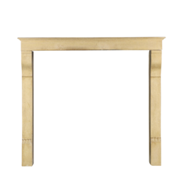 French Elegant Cottage Style Limestone Fireplace Surround