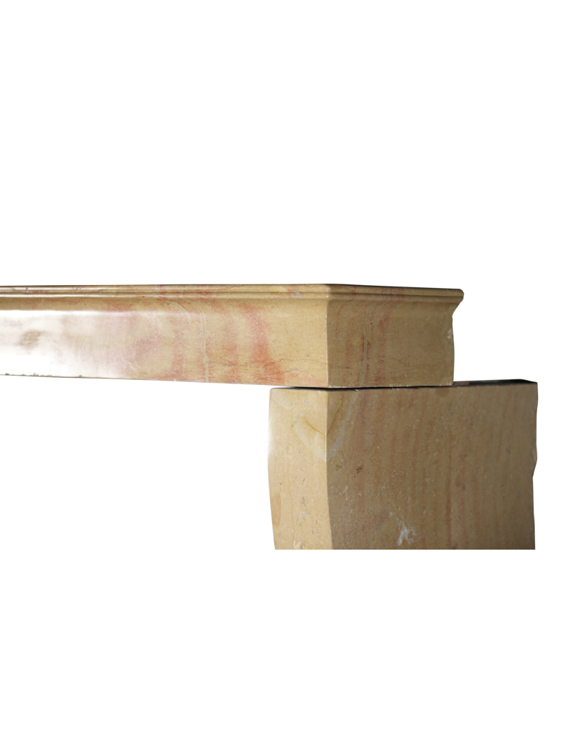Maison Leon Van den Bogaert Elegante Alta Bicolor Piedra Dura Chimenea Vintage