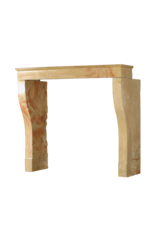 Maison Leon Van den Bogaert Elegante Alta Bicolor Piedra Dura Chimenea Vintage
