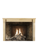 French Hard Limestone Antique Fireplace Surround