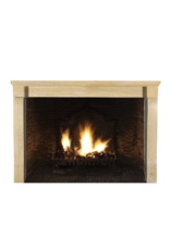 French Hard Limestone Antique Fireplace Surround