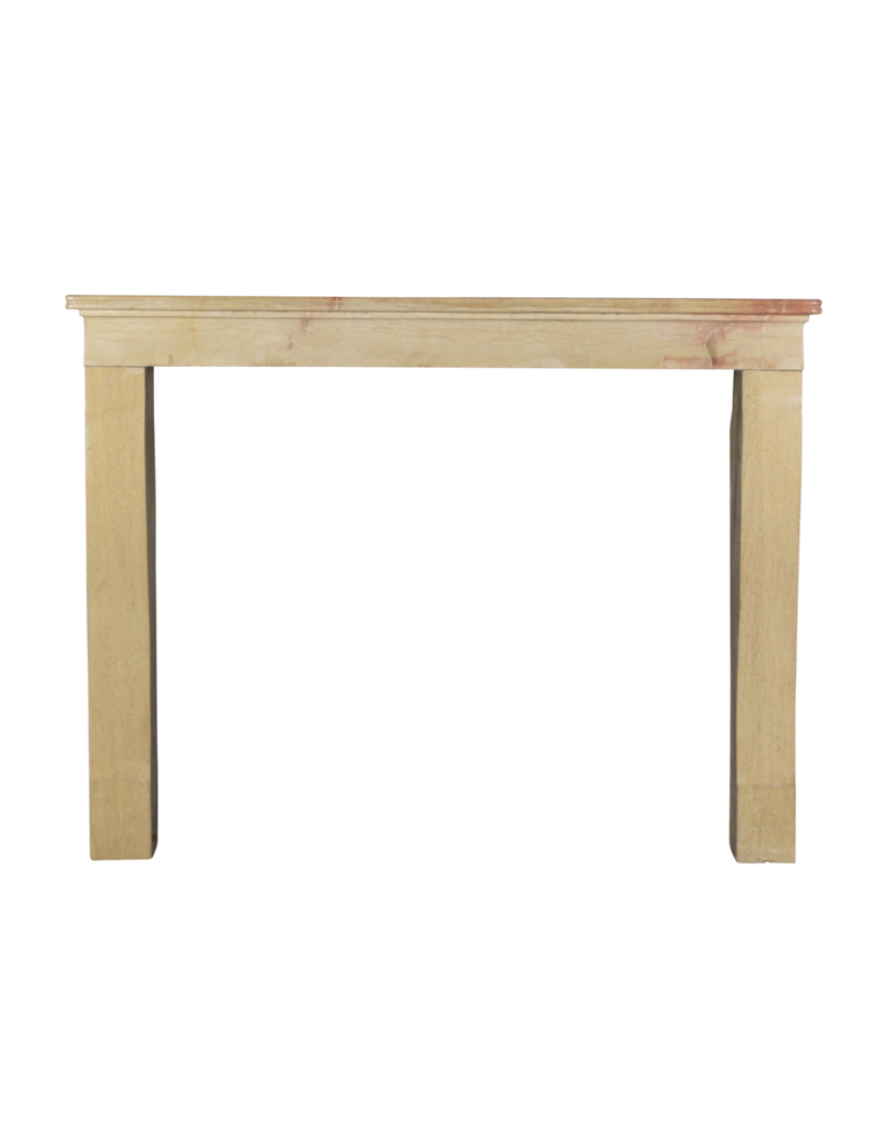 Maison Leon Van den Bogaert Vintage kleine Kaminmaske in zweifarbigem französischem Hartstein