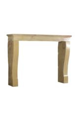 Maison Leon Van den Bogaert Vintage kleine Kaminmaske in zweifarbigem französischem Hartstein