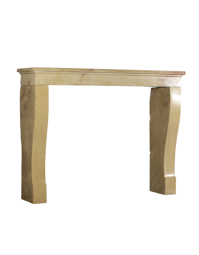 Maison Leon Van den Bogaert Vintage kleine Kaminmaske in zweifarbigem französischem Hartstein