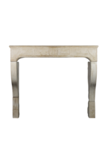 Grand Antique French Country Style Fireplace Surround In Limestone