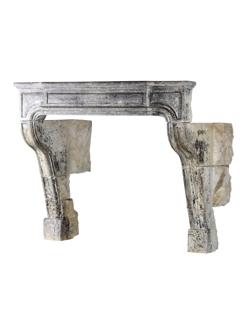 French Timeless Country Style Vintage Fireplace Surround In Limestone